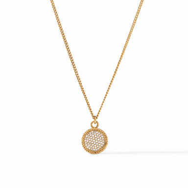 Julie Vos Fleur-de-Lis Solitaire Necklace- Cubic Zirconia - Julie Vos