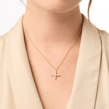 Julie Vos Gumdrop Cross Delicate Necklace - Julie Vos