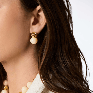 Julie Vos Ravello Midi Earring- Ivory - Julie Vos