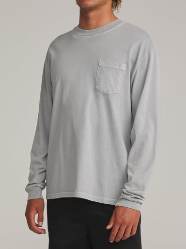 Katin Base Long Sleeve Tee - Grey Blue Vintage Wash - Katin