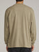 Back view of the washed olive green Katin Base long sleeve tee on a model