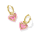 Kendra Scott Ari Heart Enamel Frame Huggie Earrings - Kendra Scott