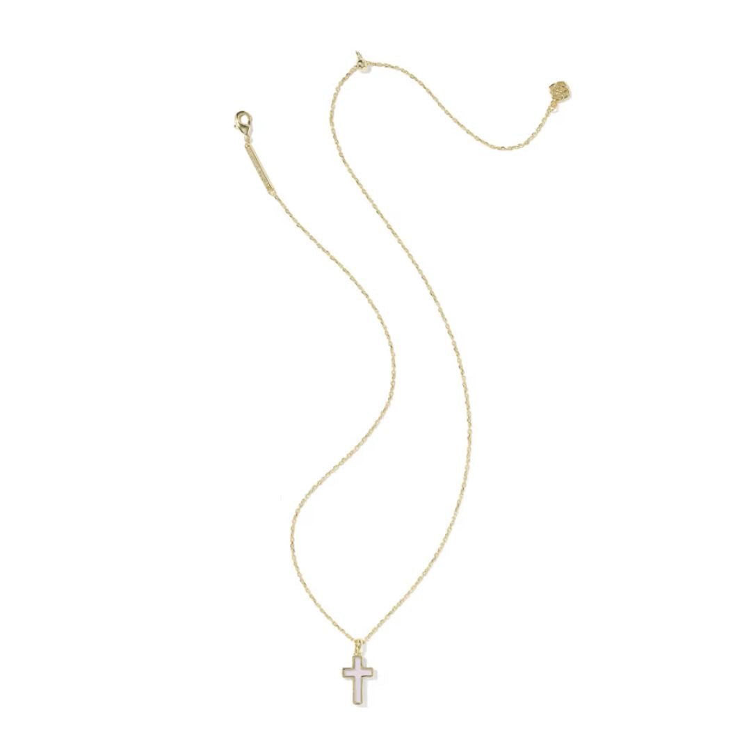 Kendra Scott Cross Pendant Necklace - Gold - Kendra Scott