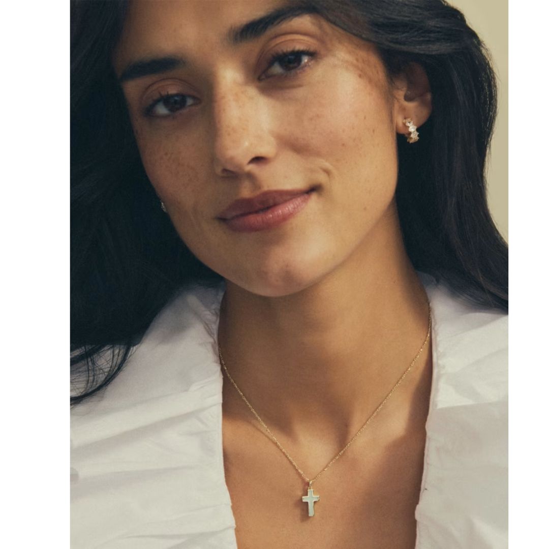 Kendra Scott Cross Pendant Necklace - Gold - Kendra Scott
