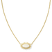 Kendra Scott Elisa Color Burst Frame Necklace - Gold - Kendra Scott