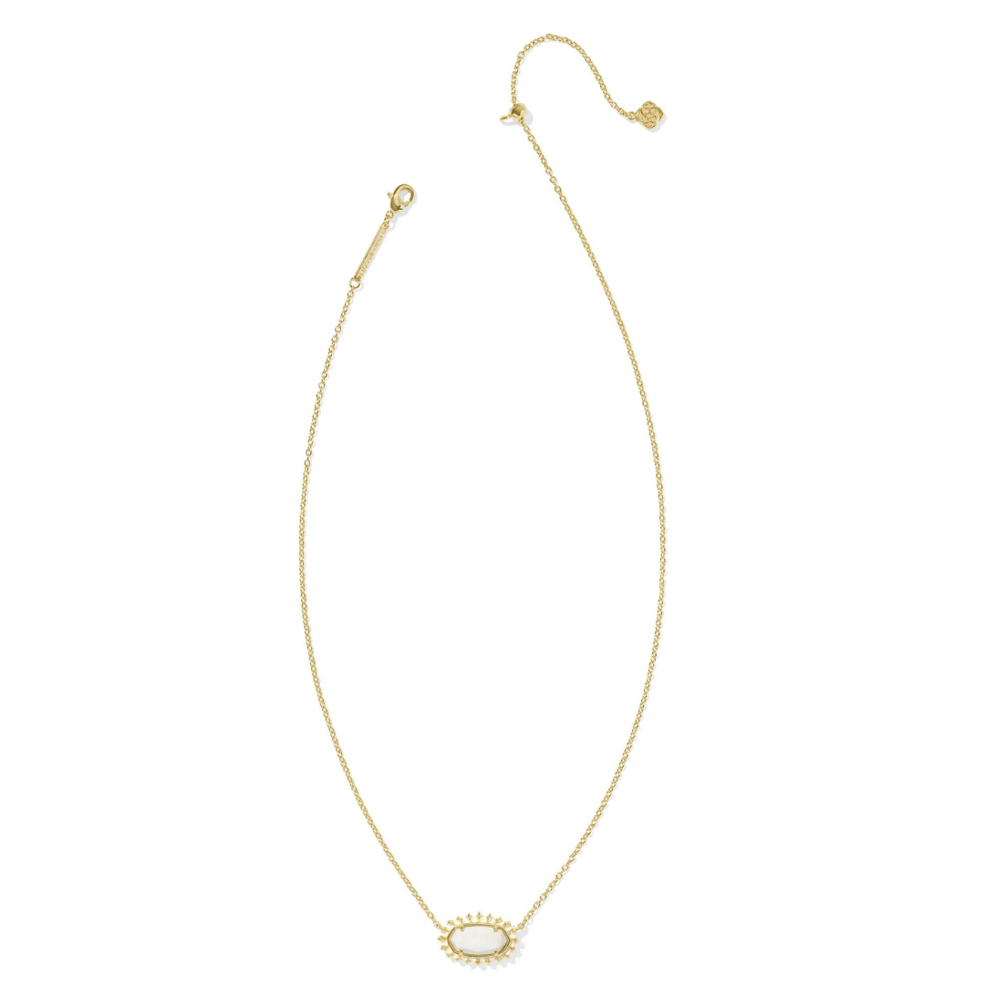 Kendra Scott Elisa Color Burst Frame Necklace - Gold - Kendra Scott