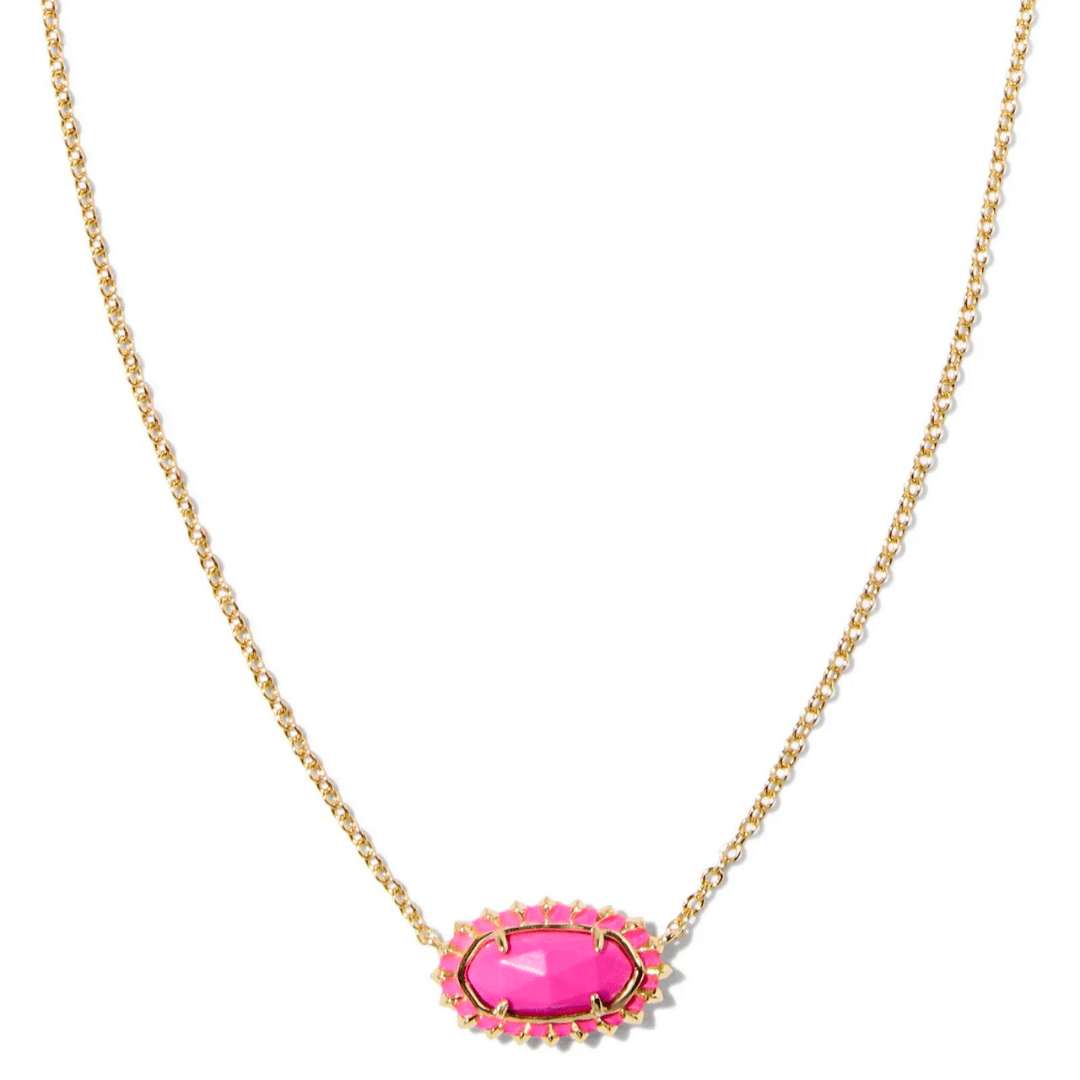 Kendra Scott Elisa Color Burst Frame Necklace - Gold - Kendra Scott