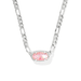 Kendra Scott Elisa Figaro Silver Chain Short Pendant Necklace - Pink Iridescent Mother of Pearl - Kendra Scott