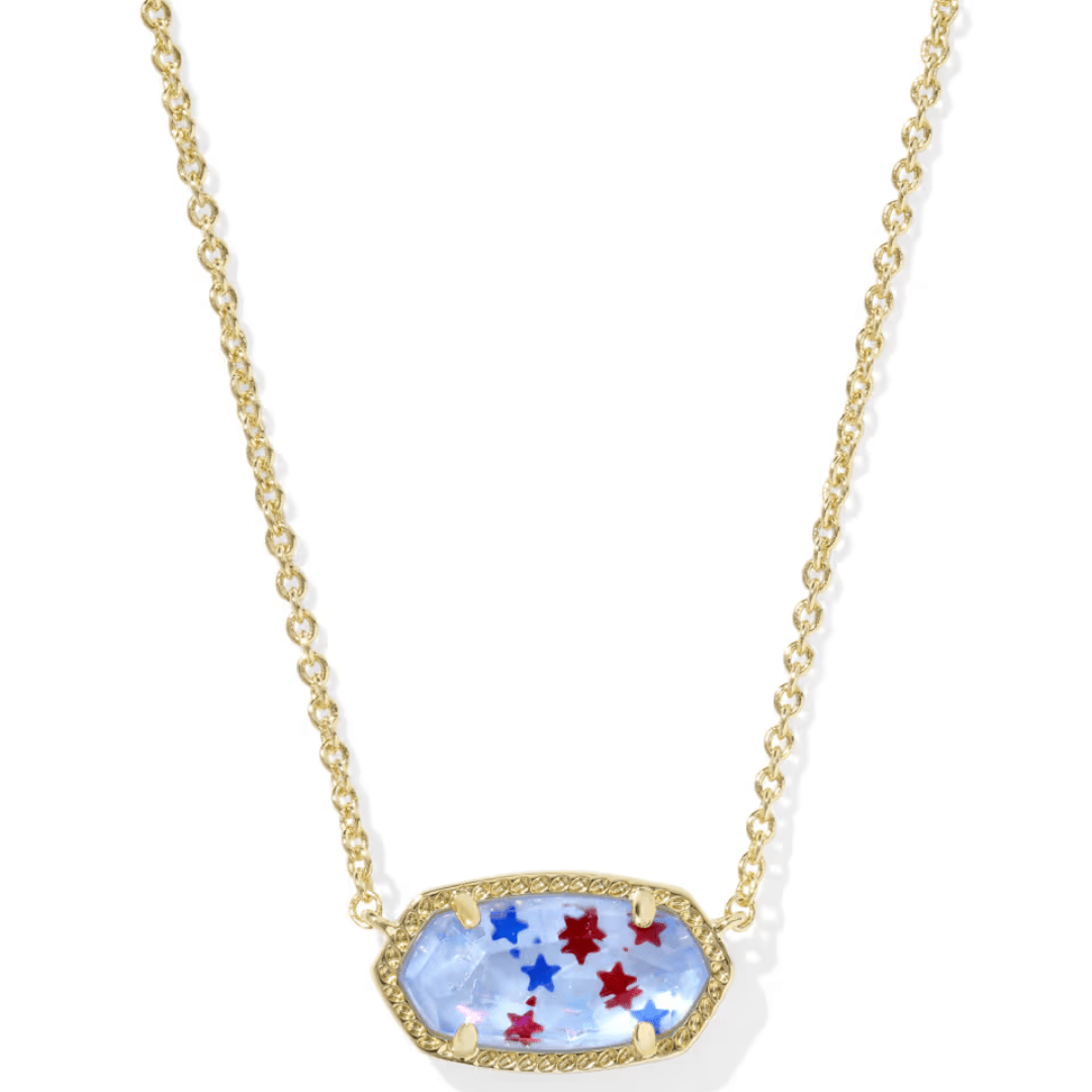 Kendra Scott Elisa Gold Necklace - Red, White, & Blue Star Illusion - Kendra Scott