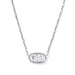 Kendra Scott Elisa Luxe Pendant Necklace in Silver in White CZ - Kendra Scott