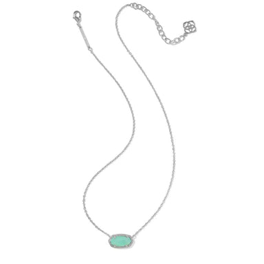 Kendra Scott Elisa Silver Necklace in Mint Iridescent Abalone - Kendra Scott