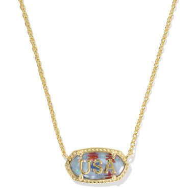 Kendra Scott Elisa USA Necklace in Red, White, Blue Star - Kendra Scott