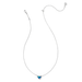 Kendra Scott Framed Ari Heart Necklace - Rhodium Mood Stone - Kendra Scott