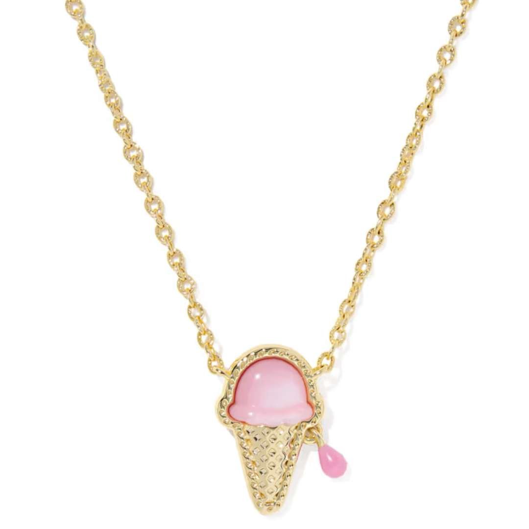 Kendra Scott Ice Cream Gold Pendant Necklace - Kendra Scott