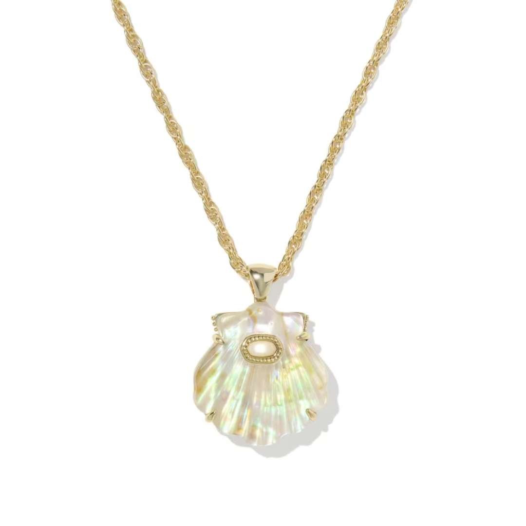 Kendra Scott Lucia Shell Gold Necklace - Kendra Scott