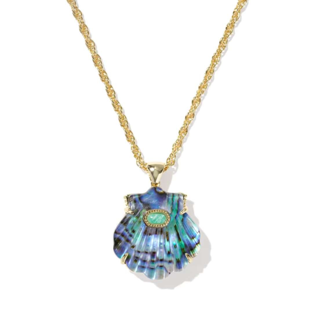 Kendra Scott Lucia Shell Gold Necklace - Kendra Scott