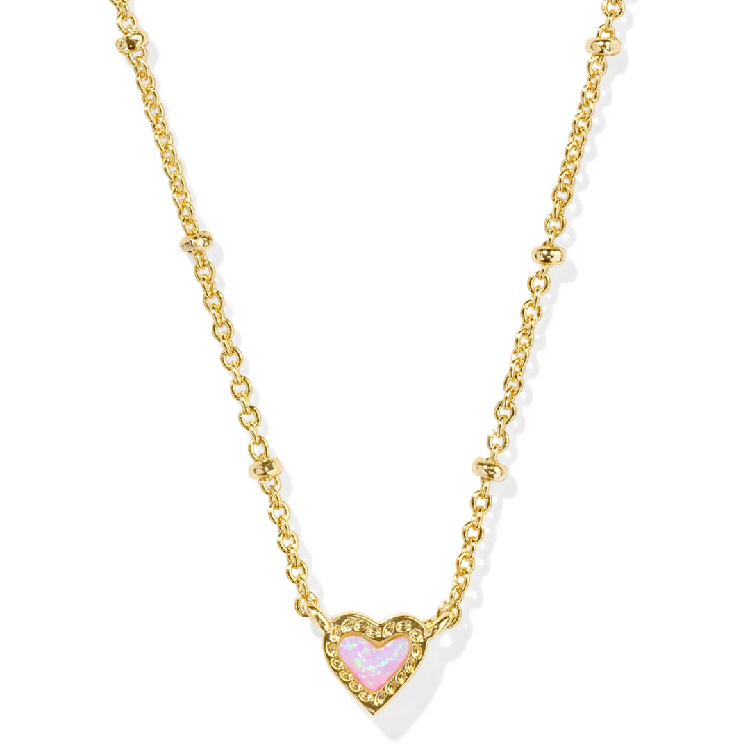 Kendra Scott Mini Ari Heart Satellite Pendant Necklace - Gold - Kendra Scott