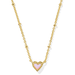 Kendra Scott Mini Ari Heart Satellite Pendant Necklace - Gold - Kendra Scott
