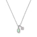 Kendra Scott Mini Elisa Dira Silver Necklace in Green Opal - Kendra Scott