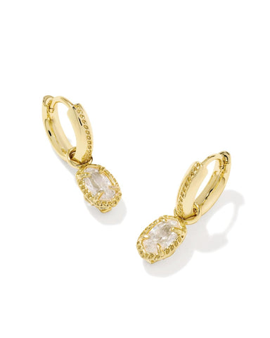 Kendra Scott Mini Ellie Luxe Gold Huggie Earrings - Kendra Scott