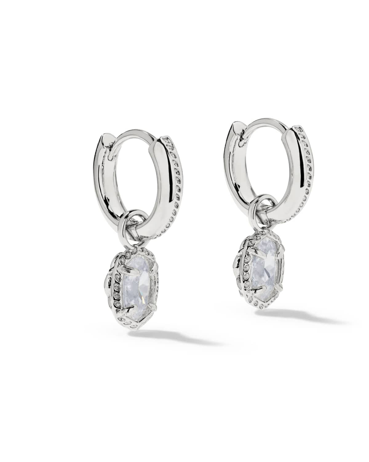Kendra Scott Mini Ellie Luxe Silver Huggie Earrings - Kendra Scott