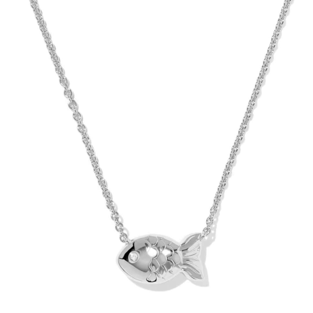 Kendra Scott Parker Fish Pendant Necklace in Abalone Shell - Kendra Scott