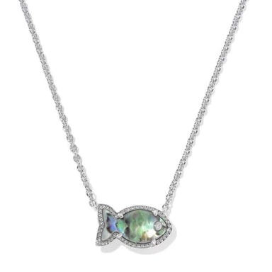 Kendra Scott Parker Fish Pendant Necklace in Abalone Shell - Kendra Scott