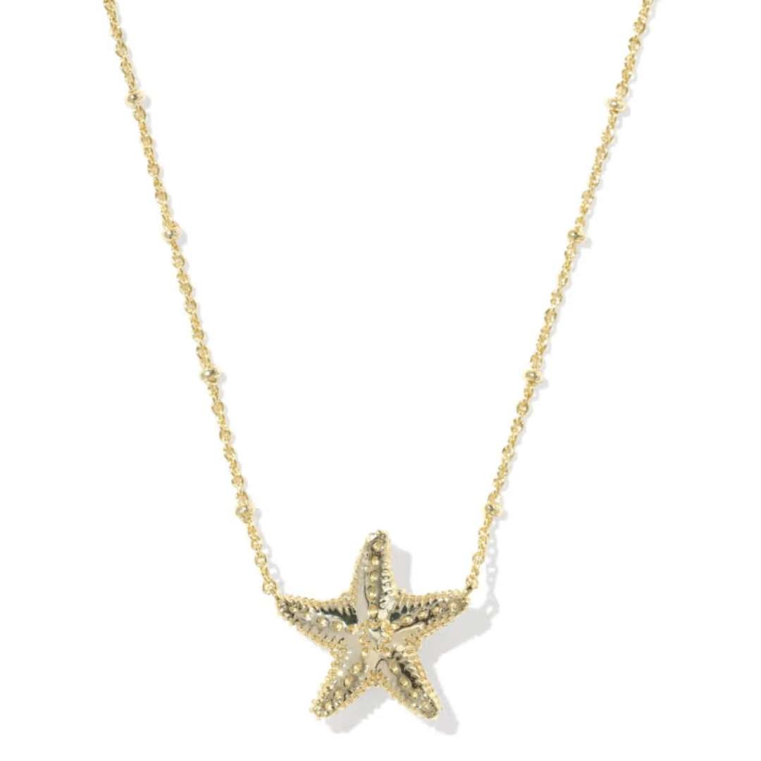 Kendra Scott Parker Starfish Gold Pendant Necklace - Kendra Scott