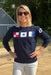 Kennedy Nautical Flag Sweater - Pearls & Camo