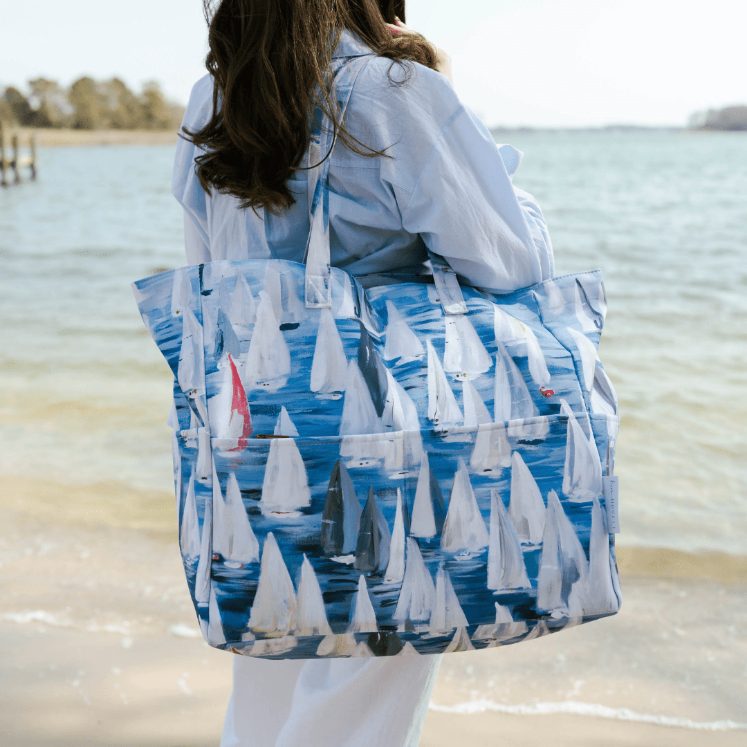 Kim Hovell Beach Tote - Race Day - Kim Hovell