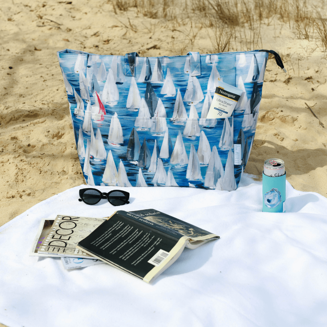 Kim Hovell Beach Tote - Race Day - Kim Hovell