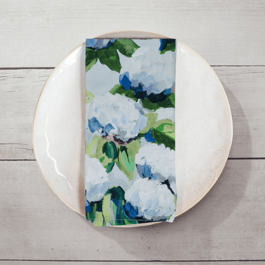 Kim Hovell Dinner Napkins (Set of 4) Coastal Hydrangea - Kim Hovell