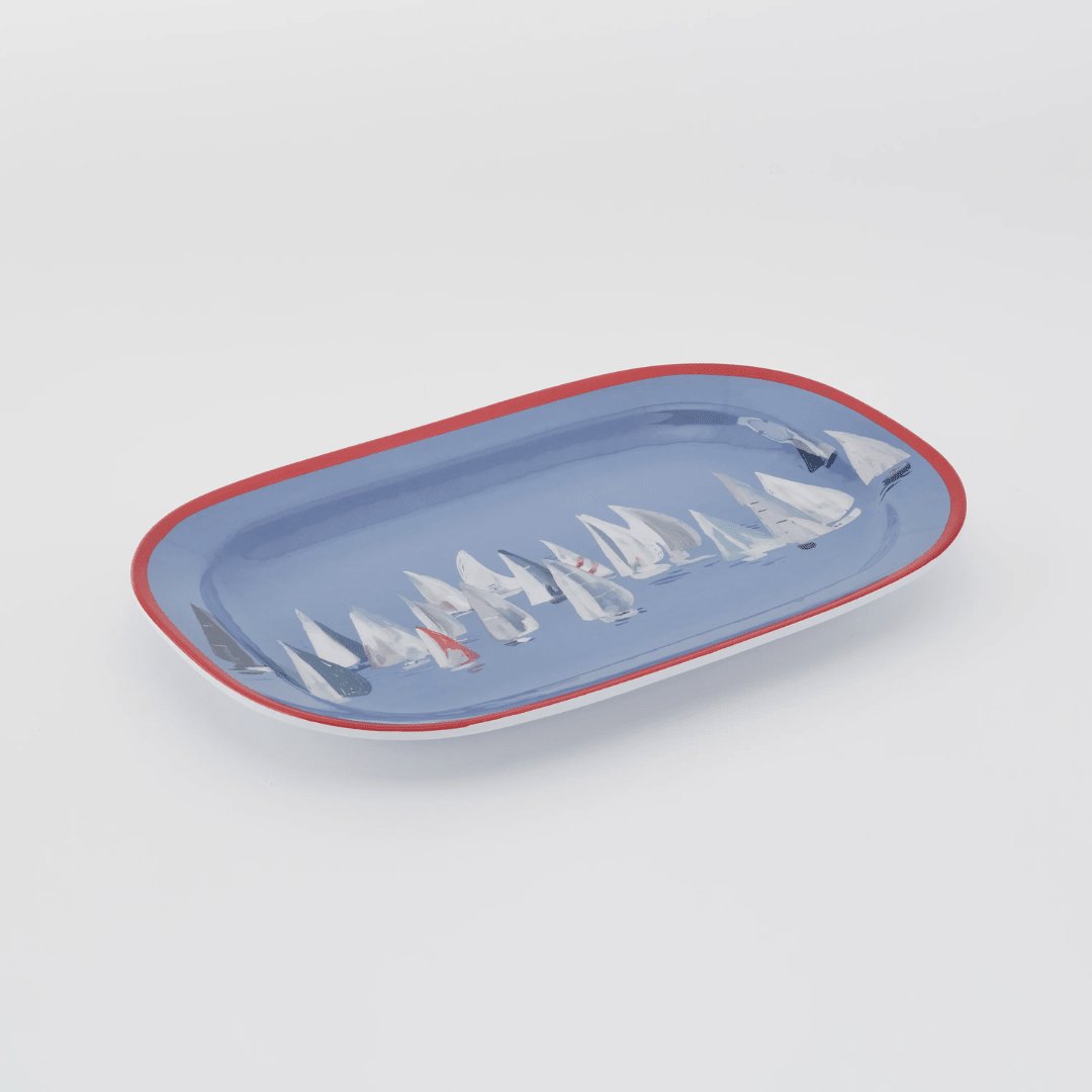 Kim Hovell Melamine Platter - Race Day - Kim Hovell