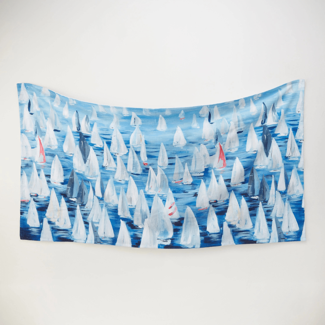 Kim Hovell Oversized Beach Towel - Race Day - Kim Hovell