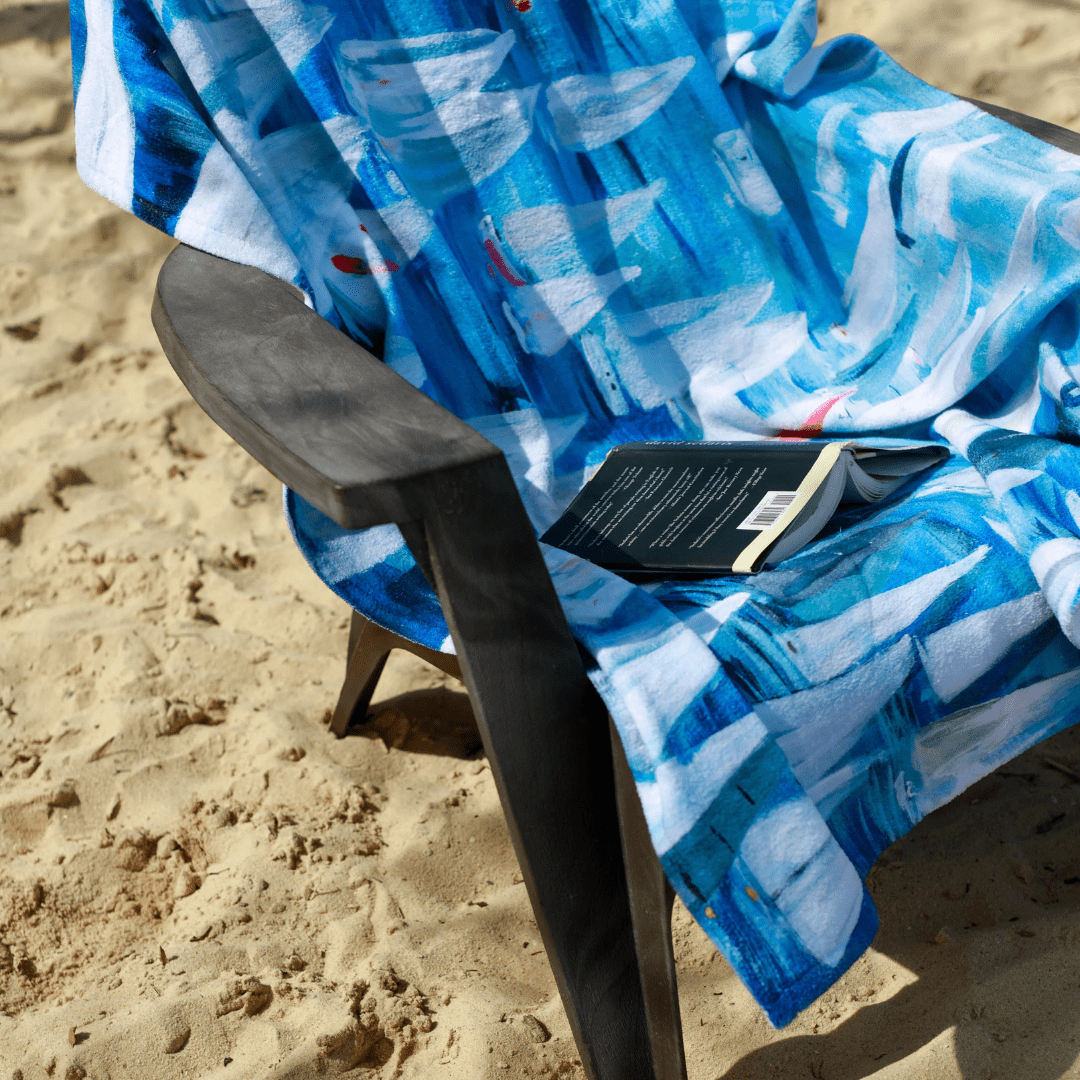 Kim Hovell Oversized Beach Towel - Race Day - Kim Hovell