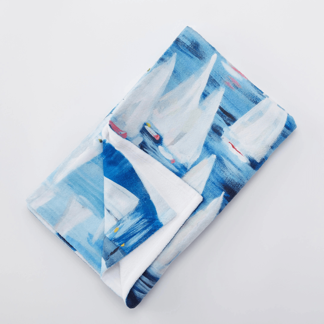 Kim Hovell Oversized Beach Towel - Race Day - Kim Hovell