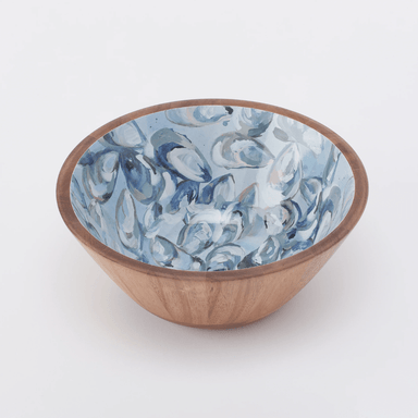 Kim Hovell Wooden Bowl - Pewter Shells - Kim Hovell