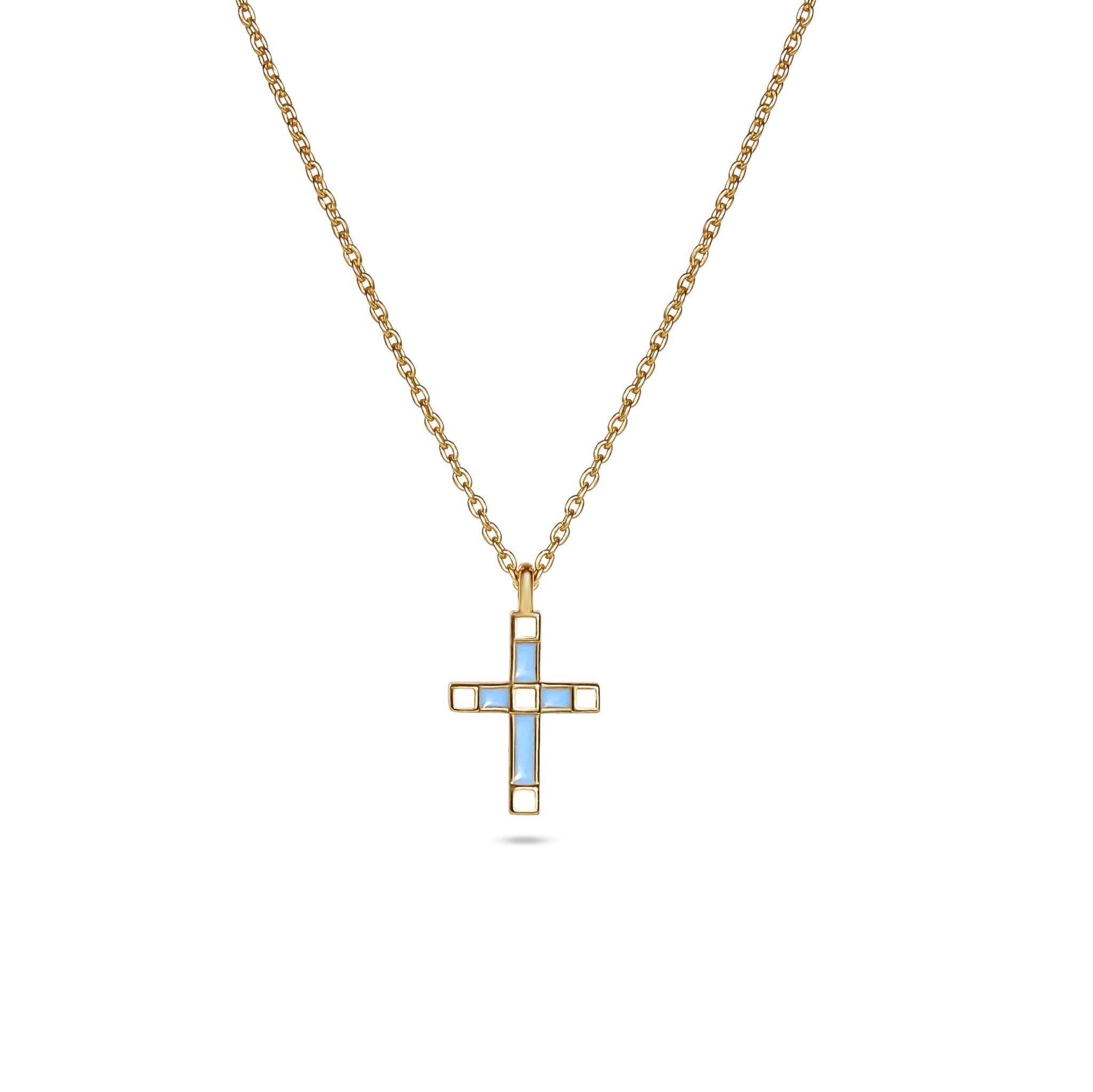 Kimberly James Grace Enamel Cross Necklace - Kimberly James Jewelry