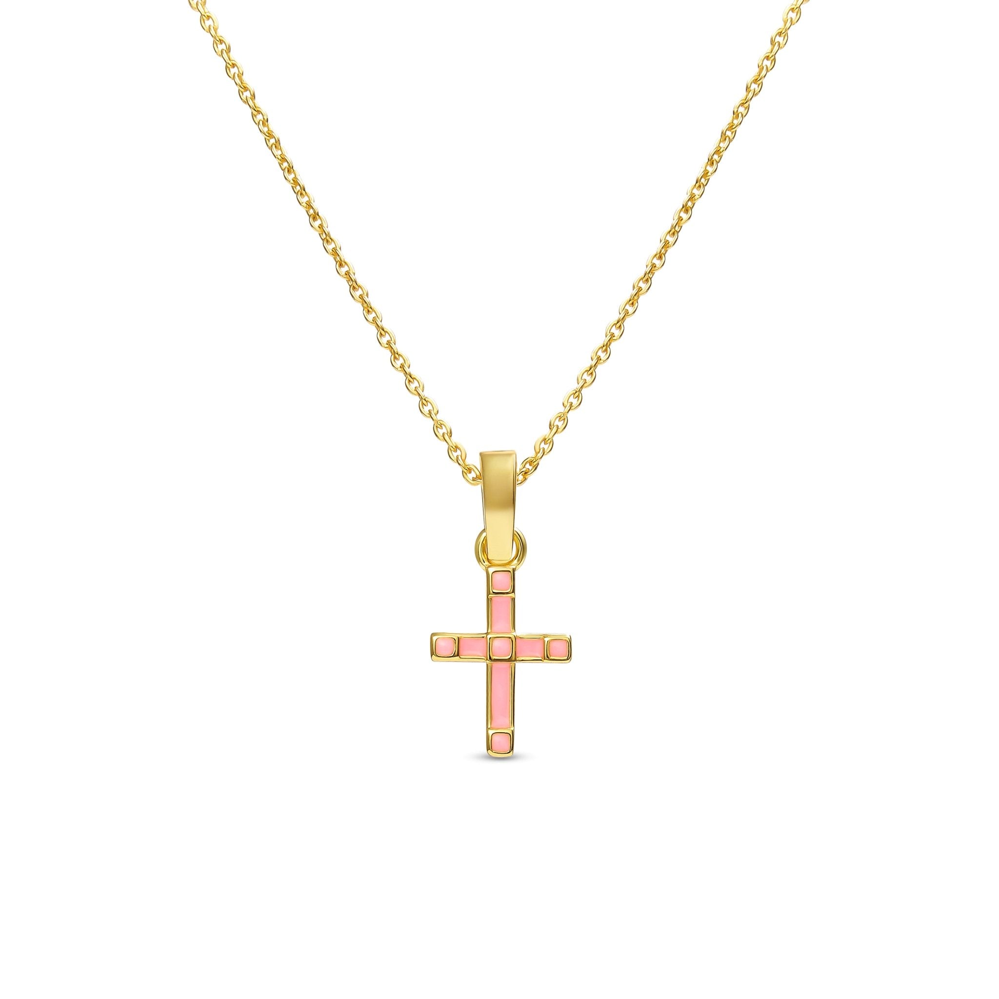 Kimberly James Grace Enamel Cross Necklace - Kimberly James Jewelry
