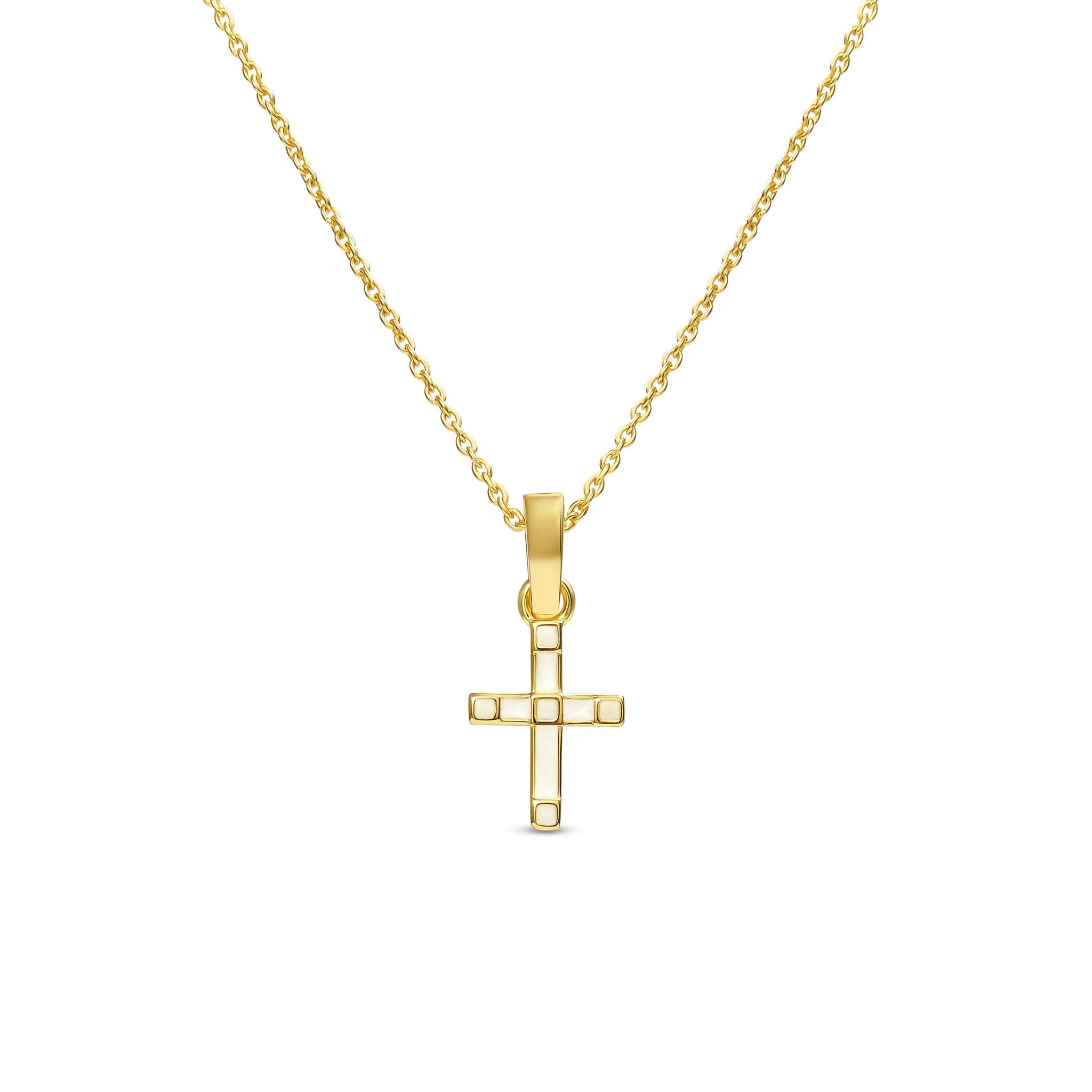 Kimberly James Grace Enamel Cross Necklace - Kimberly James Jewelry