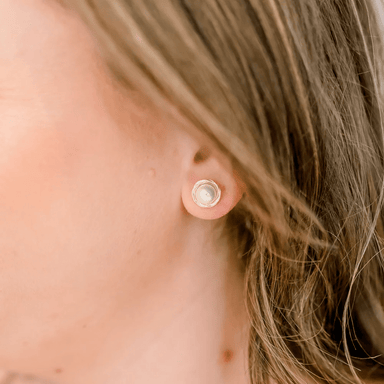 Kimberly James Portside Pearl Stud - Gold - Kimberly James Jewelry