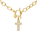 Kimberly James Trinity Cross Toggle Necklace - Gold - Kimberly James Jewelry