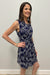 La Mer Luxe Lilly Dress - Navy Dawn Palm - La Mer Luxe