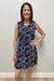 La Mer Luxe Lilly Dress - Navy Dawn Palm - La Mer Luxe