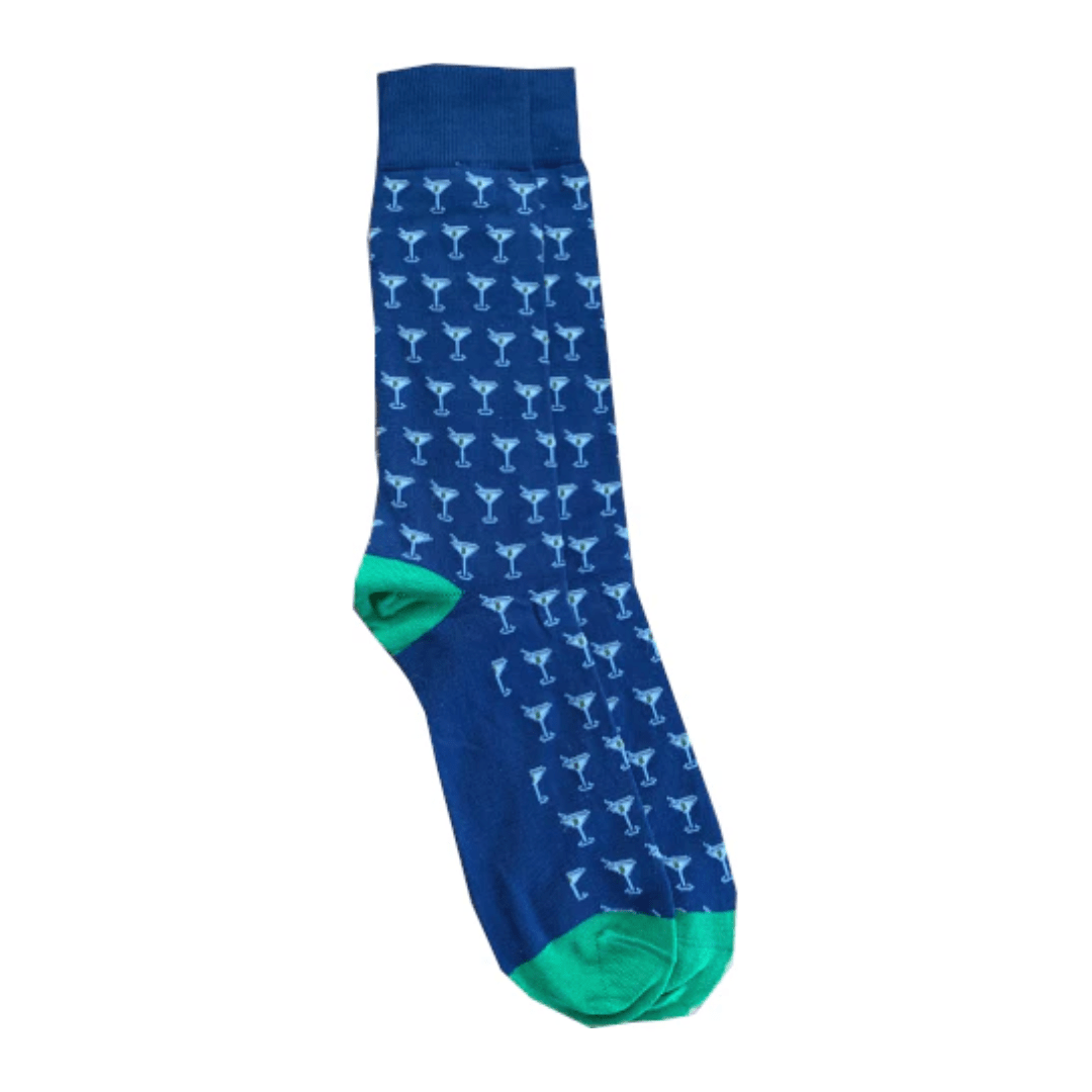 LazyJack Press Shaken Not Stirred Socks - Lazyjack Press