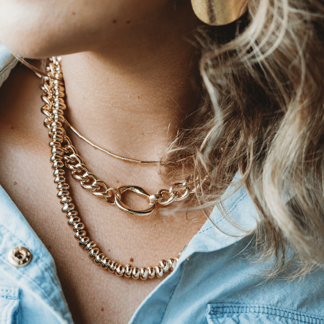 Leslie Curtis Carmen Necklace- Gold - Leslie Curtis Jewelry Designs