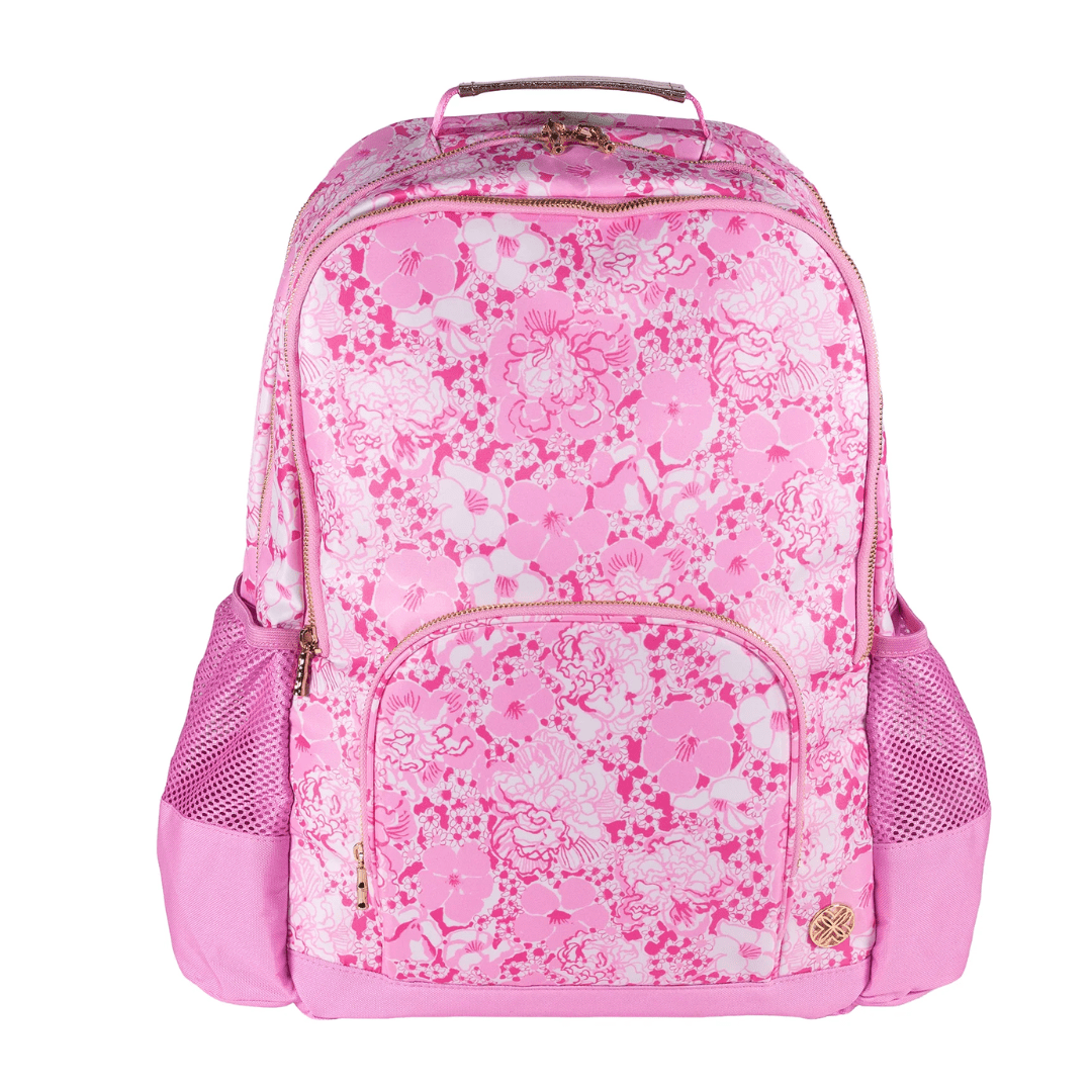 Lilly Pulitzer Backpack- Conch Shell Pink Burst of Joy - Lifeguard Press