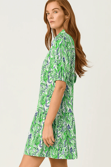 Lilly Pulitzer Bingley Dress - Putting Green Lilly Of The Valley - Lilly Pulitzer
