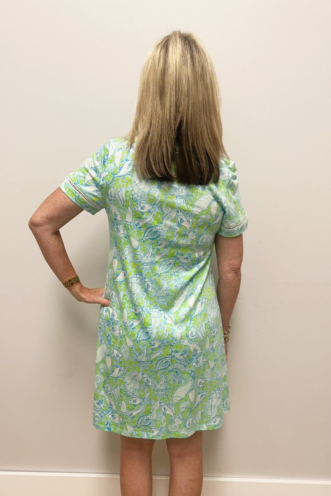 Lilly Pulitzer Cody Short Sleeve Dress- Day Dream Blue - Lilly Pulitzer