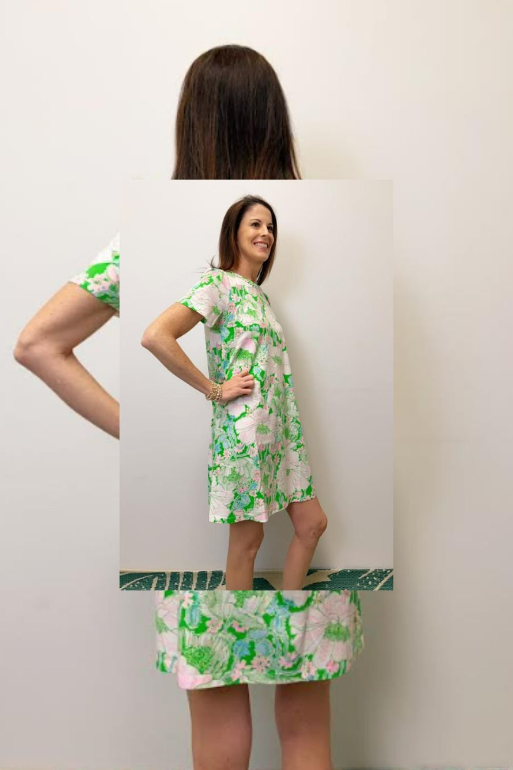 Lilly Pulitzer Cody Short Sleeve Dress - Putting Green Poppyland - Lilly Pulitzer